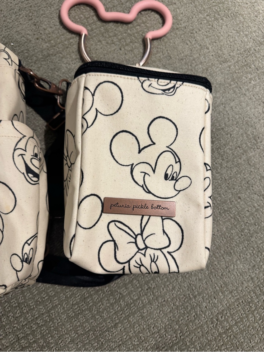 petunia pickle bottom Disney Sketchbook Diaper Bag Lot with Mickey Bag Ring - Picture 3 of 11